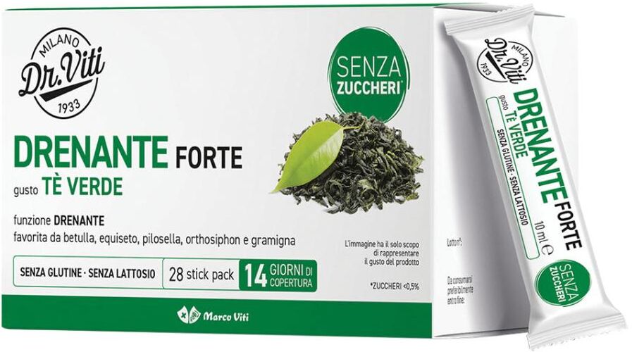 MARCO VITI FARMACEUTICI SpA Dr. Viti Drenante Forte Tè Verde, 28 Stick