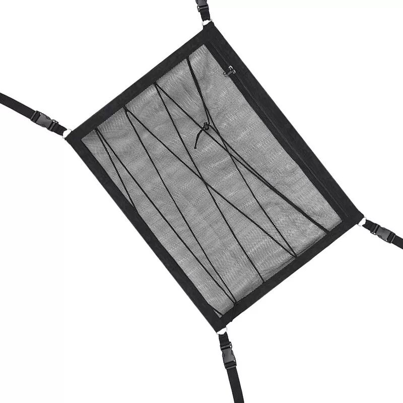 INF Auto Dachhimmel Aufbewahrungstasche 3. Generation mit Zugkordel 80x53 cm, Schwarz, Kompatibel mit Autozubehör