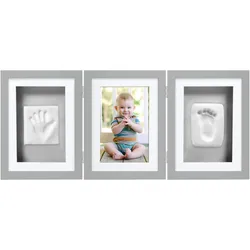 Pearhead, Babyerinnerungen, Tisch Fotorahmen mit 2 Abdruckmaterial