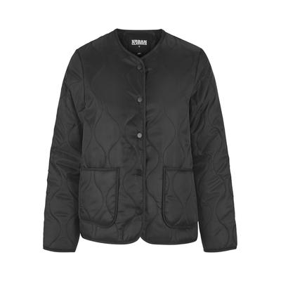 Langmantel URBAN CLASSICS "Urban Classics Ladies Quilted Jacket", Damen, Gr. 4XL, schwarz, 100% Polyamid, Mäntel