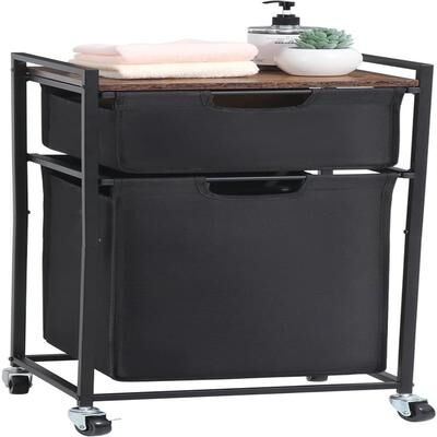 NO "Laundry Sorter 2 Section with Removable Bags - 15""L x 13""W x 35""H"