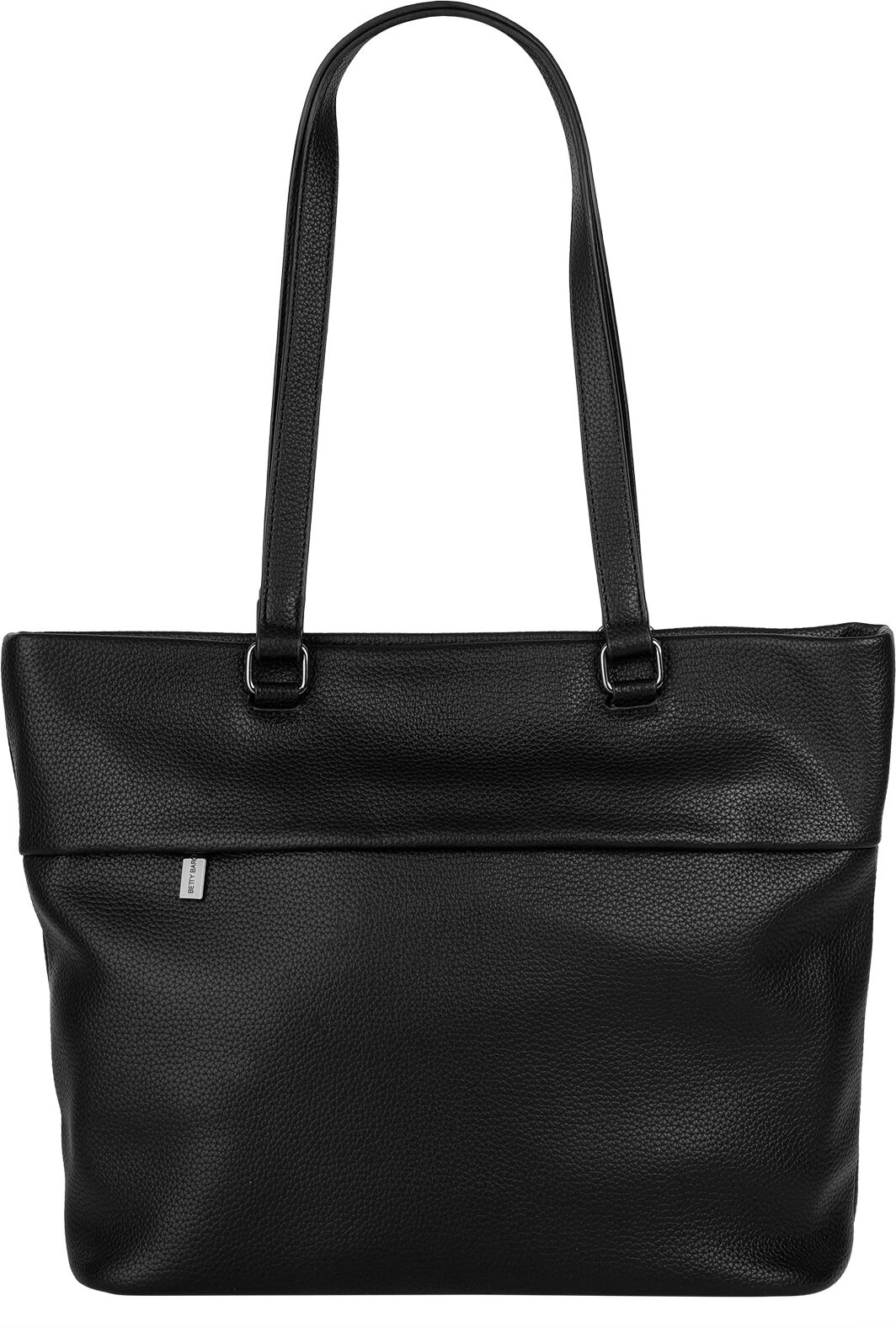 Shopper BETTY BARCLAY "BETTY BARCLAY Damen", Damen, Gr. B/H/T: 30cm x 30cm x 8cm onesize, schwarz, Polyurethan (PU), unifarben, Taschen Shopper