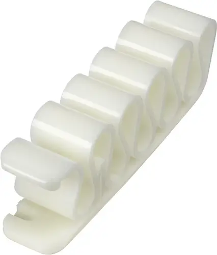 TRU COMPONENTS Kabelclip selbstklebend 1572343 Bündel-Ø-Bereich 8mm (max) Weiß