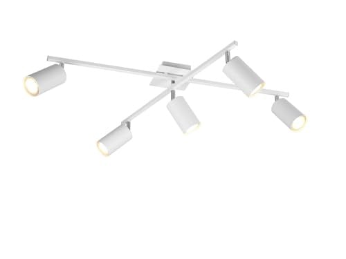 Trio Leuchten Marley Plafondlamp Wit Metaal Dimbaar