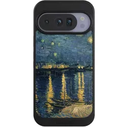 Nivocase Hülle für Google Pixel 10 Pro Handyhülle NIVOcore Case Schwarz Kunst Malerei (Google Pixel 10 Pro), Smartphone Hülle, Schwarz