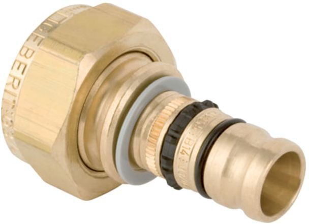 Geberit Mepla Übergang 606581005 Ø 50mmxG 2, Rotguss, mit Überwurfmutter