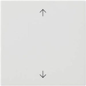 Gira Schalter-Wippe System 3000, 5361 27, für Jalousieschalter, mit Pfeilsymbolen, reinweiß matt