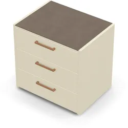 Brabura CT 90 Schubladenmodul - Barro / Perle Blanche / Holzgriff