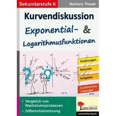 Kurvendiskussion / Exponential- und Logarithmusfunktionen, Taschenbuch von Barbara Theuer, KOHL VERLAG Der Verlag mit dem Baum, 978-3-95686-454-4