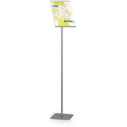 Präsentationsständer A4, silbergrau