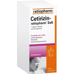 Cetirizin-ratiopharm Saft  75 ml Saft