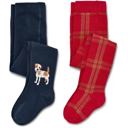 Tchibo - 2 Kinder-Strumpfhosen - Kinder - Gr. 110/116 - dunkelblau