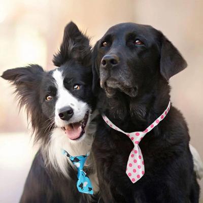 Uplift Picks Adjustable Pet Bow Tie Set Colorful Grooming Accessories For Dogs And Cats solid Colors 100 Pcs