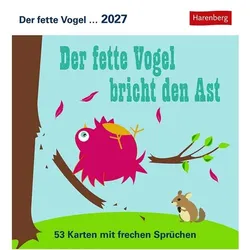 OTTO Office Postkartenkalender »Der fette Vogel bricht den Ast 2027«, 16x17.5 cm