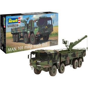 Revell Modellbausatz 03367 MAN 10t milgl 8x8 Truck, 245 Teile, Level 4, ab 12 Jahre, Maßstab 1:35