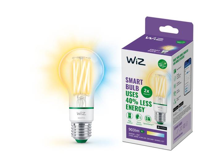 Leuchtmittel WiZ Plastik E27 T 12.7 cm 60 W - Farbe: weiss - LED - LED Leuchtmittel
