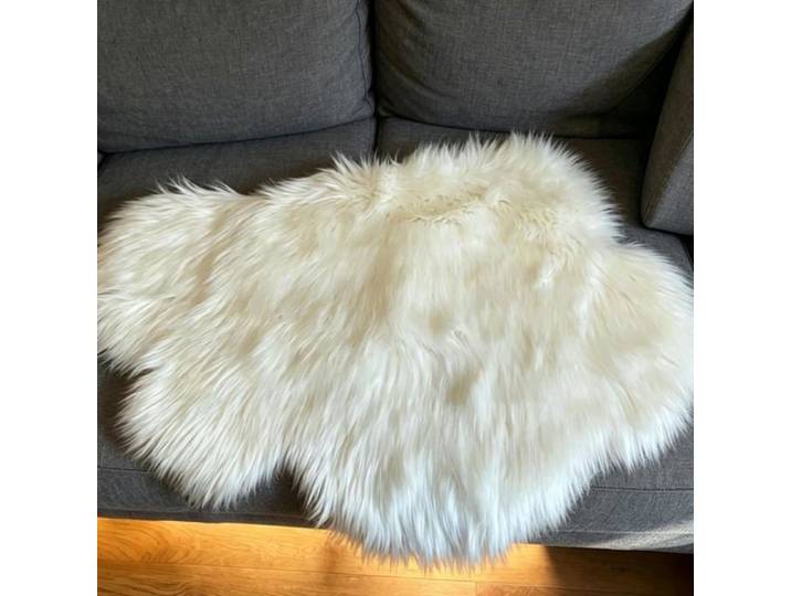 Tapis Blanc Nuage 60×90Cm Doux Et Moelleux Décoration Moderne Pour Chambre D'Enfant Et Salon