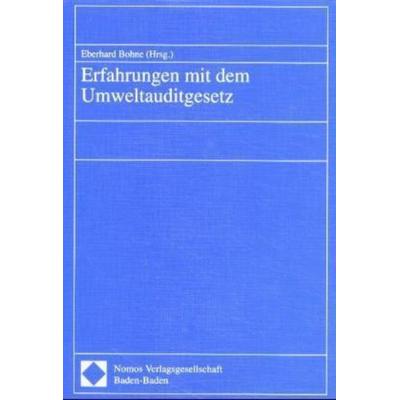 Erfahrungen mit dem Umweltauditgesetz, Taschenbuch von , Nomos, 978-3-7890-5531-7