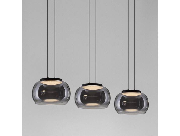 Pendelleuchte Bios Typ B 82 x 167 x 8cm Grau/Grau Aluminium, Rauchglas Nicht austauschbare LEDs LED-Platine