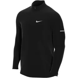 Nike, Herren, Sportshirt, Dri-Fit Element Men"S 1/2 Black/Reflective Silv L (L), Schwarz