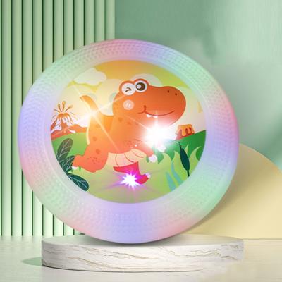 Smart Shopping Spot Outdoor LED Flying Saucer Toy Interactive Parent Child & Pet Training UFO Toy For Kids And Dogs, Fashionable Silicone b