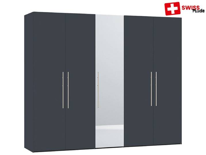 Drehtürenschrank JUTZLER GRANCHIA grau 5 Türen