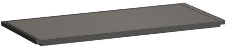 LAUFEN Kartell Ablage für Waschtisch H3853310850001, 460x200x15mm, rauchgrau