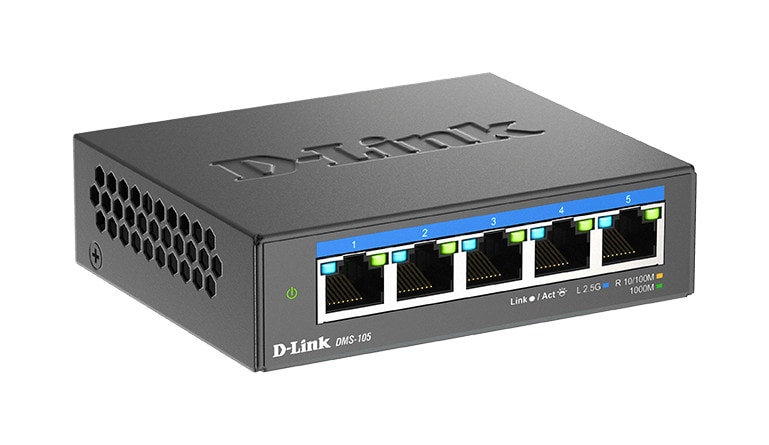 D-Link DMS-105/E 5-Port 2.5G Multi-Gigabit Desktop Switch