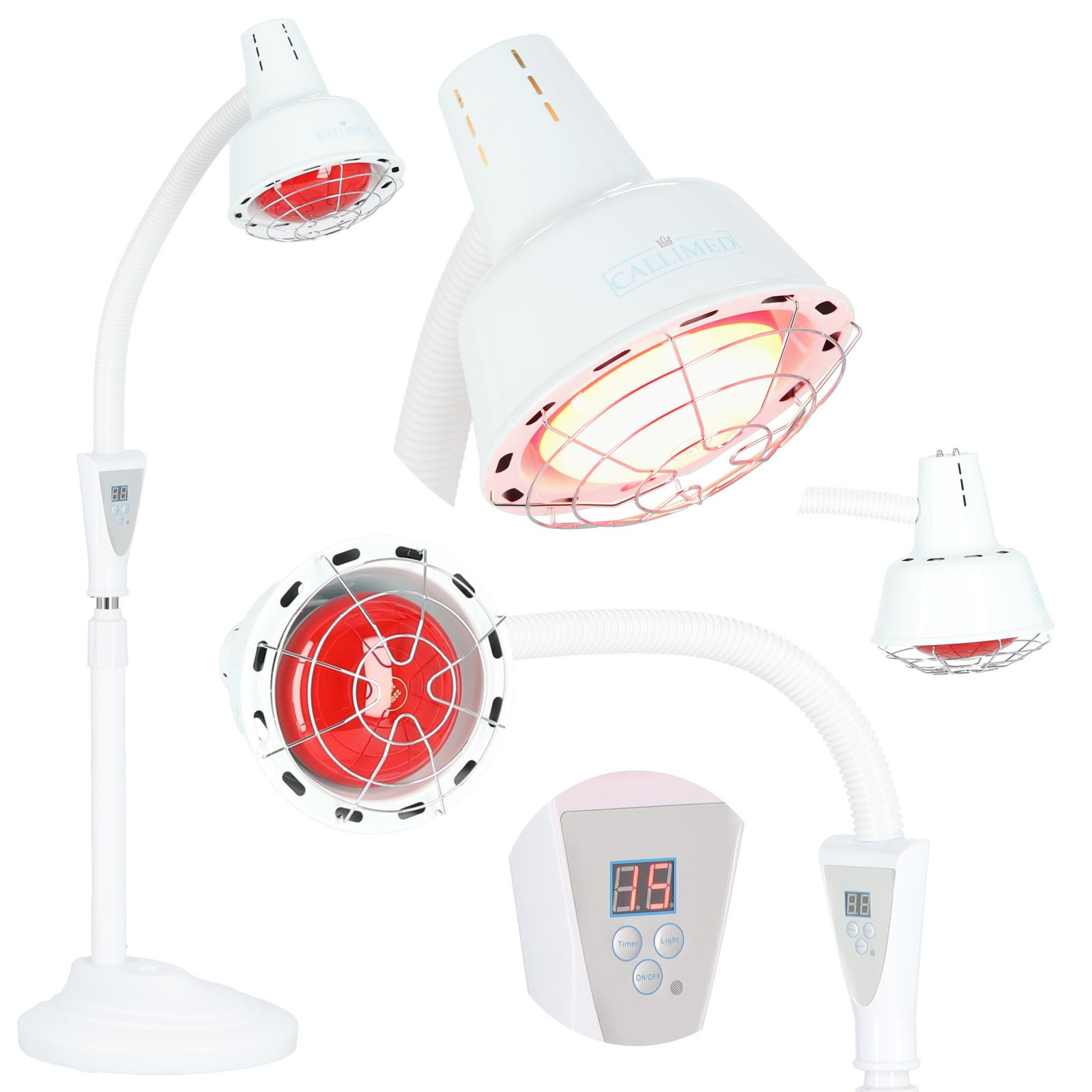 Callimed Infraroodlamp op statief voor therapeutisch en cosmetisch gebruik