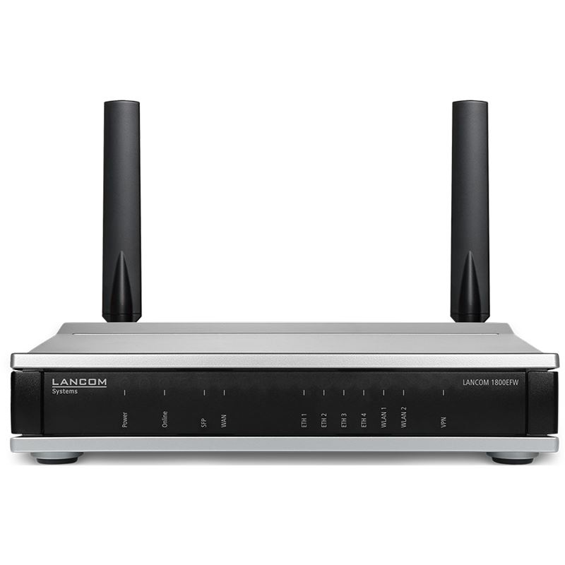Lancom 1800EFW EU Business router with SFP port Gigabit Ethernet port IPSec VPN load balancing QoS USB 4xGE