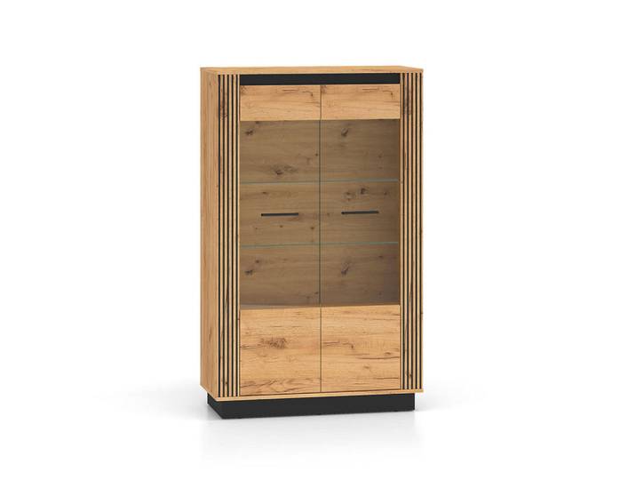 Petits-meubles Vitrine Solal Holz, Braun, Holzwerkstoff, 92x141x40 cm, Esszimmer, Vitrinen, Vitrinenschränke