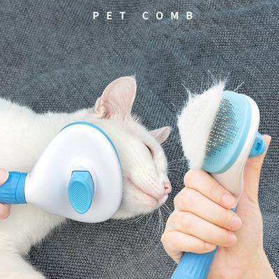 Perfect Picks Market Stainless Steel Pet Dog Hair Brush, Cat Comb Grooming Tool For Long Hair, Cleaning Pets Care Accessories gray