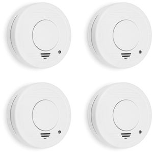 Smartwares Rauchmelder RM250/4, mit Batterie, 85 dB, 4 Stück