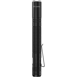 Aluminium F10 Pro LED Taschenlampe (inkl. 2x Longlife Power AAA Batterien für den täglichen Gebrauch, 175 Lumen, stoßfest, 3 Jahre Garantie) schwarz für Haushalt, Camping, Outdoor
