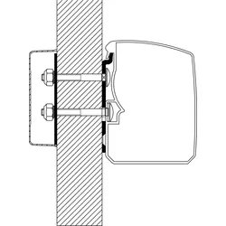Thule Omnistor 3200 Markisenadapter Flat Wall