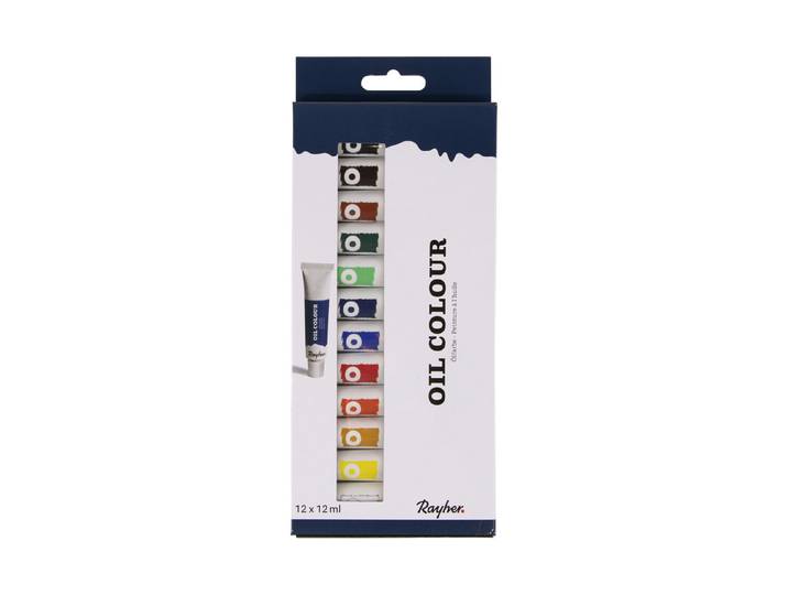 Künstler-Set Ölfarben, 12 Farben x 12ml, Set 144ml