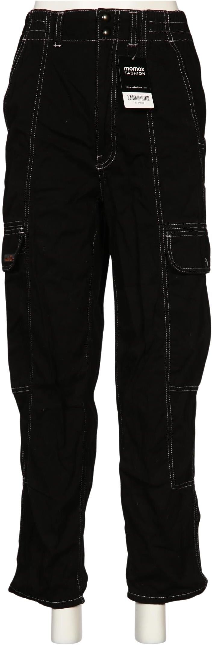 Urban Outfitters Damen Stoffhose, Schwarz, Gr. W27, Baumwolle - Second Hand