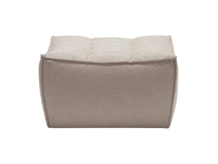 ETHNICRAFT pouf ottomane N701 (Beige - Tissu)