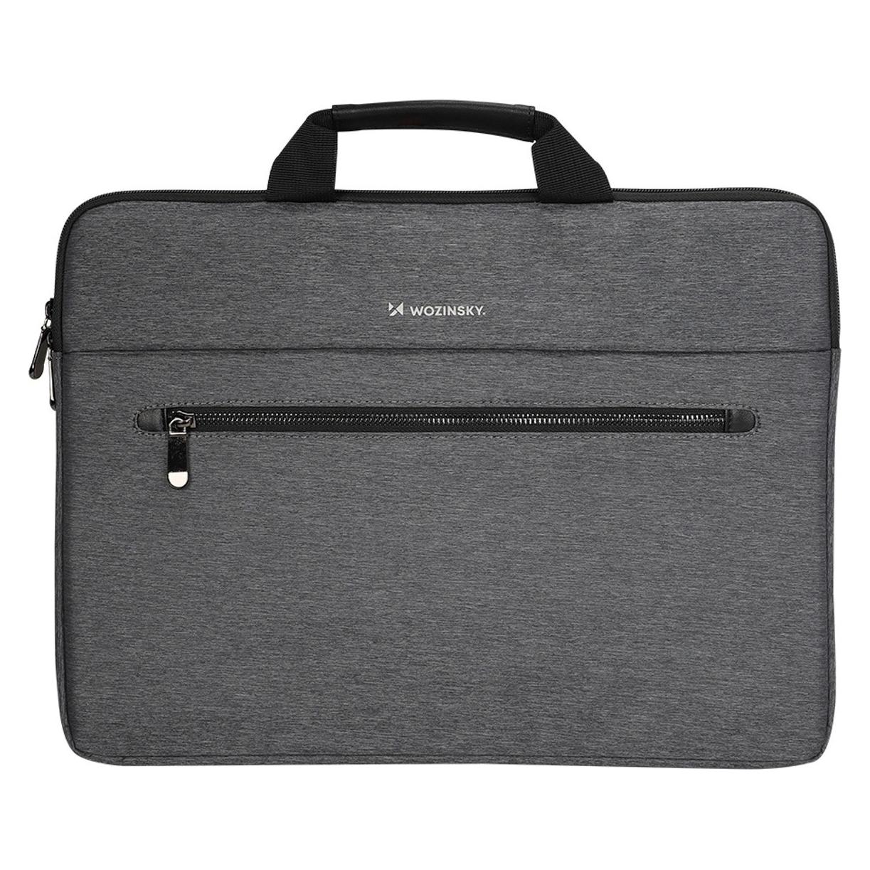 Wozinsky Torba Torba na laptop WTL-15 15.6" z rączką i metalowym zamkiem - szara (15.60", Universal) (1409315874)