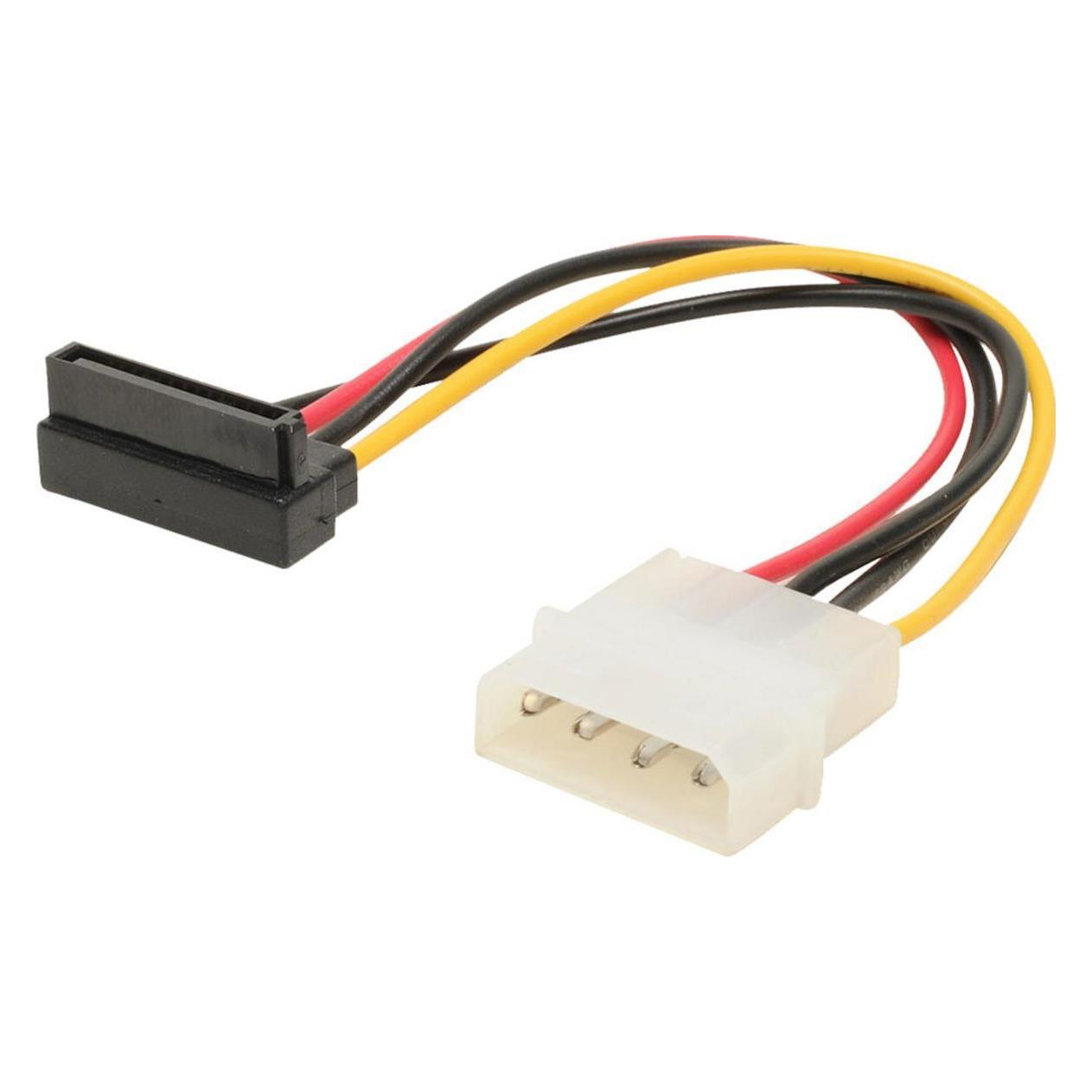 Shiverpeaks S/CONN maximum connectivity Power Adapter, 4-pol. 5.25 Powerstecker auf 15-pol. S-ATA mit abgewinkel (13 cm, SATA) (78232-HQ)