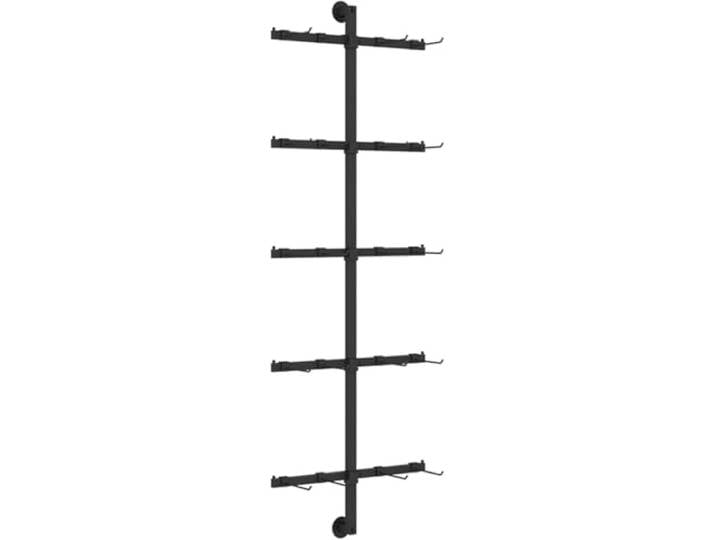 LDTTYRC An der Wand montierter Schmuck- und Socken-Organizer-Ausstellungsständer mit abnehmbaren Haken, platzsparendes Unterwäscheregal für die Ausstellung in Boutiquen (schwarz, 40 x 120