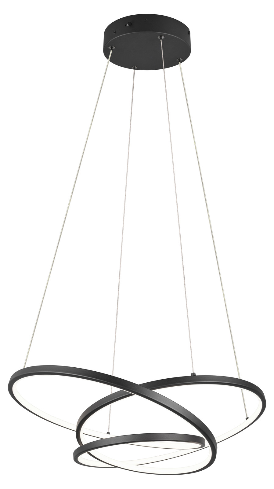 Trio Darvin Dimbare LED Hanglamp Zwart Mat