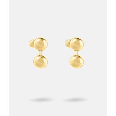 Paar Ohrstecker LIEBESKIND BERLIN "Schmuck Geschenk Edelstahl Ohrringe Steel Ball", gold (gelbgoldfarben), Ohrringe, Damen, Edelstahl