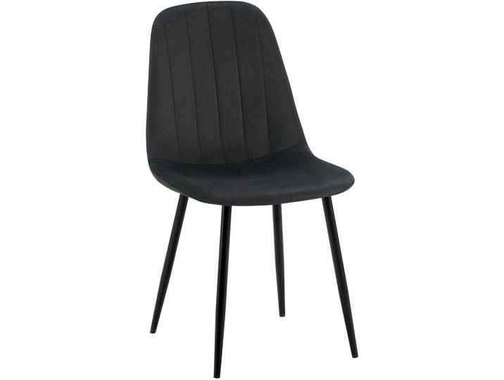 CLP Stuhl Metall Schwarz, 45x88x54 cm, Esszimmer, Stuhl