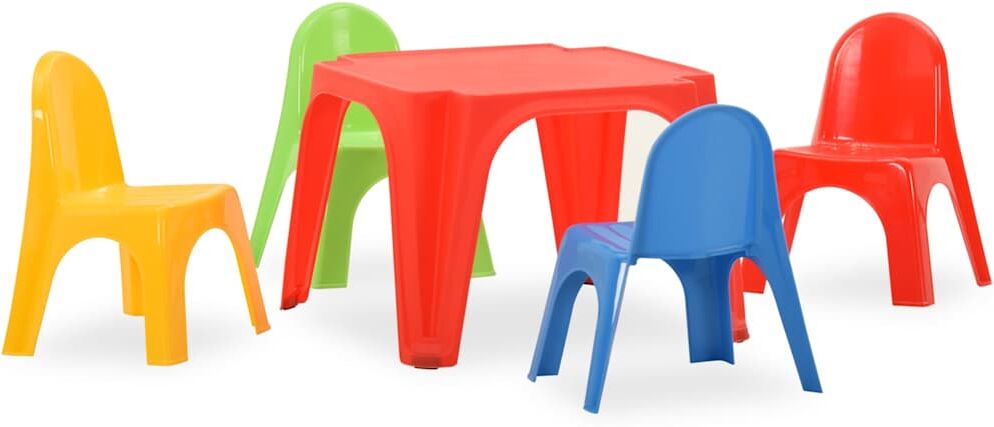 vidaXL Ensemble de table et chaises pour enfants PP