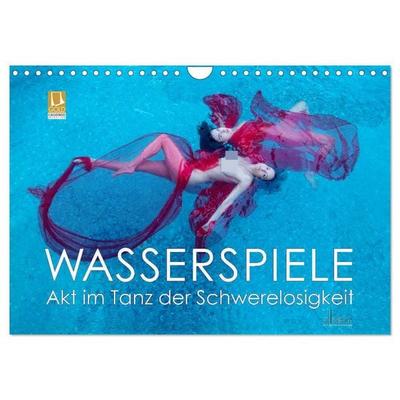 Wasserspiele - Akt im Tanz der Schwerelosigkeit (Wandkalender 2026 DIN A4 quer), CALVENDO Monatskalender
