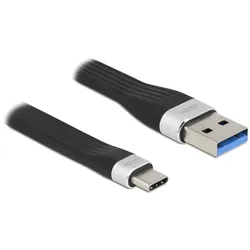 DELOCK USB 3.2Gen1 FPC Flachbandkabel USB Typ-A > C 13,5cm