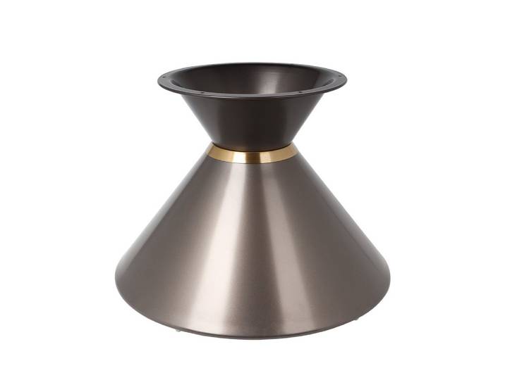 Prima-Online Tischbein Metall Tischgestell DIY Sanduhrform Tischbasis aus Stahl Ohne Platte