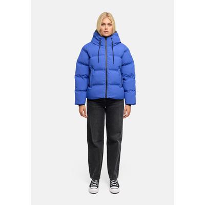 Winterjacke MARIKOO "Paddie", Damen, Gr. M, blau (galaxy blau), Obermaterial: 100% Polyester, Jacken Winterjacke, Winterjacke mit Kapuze und voluminöser Steppung