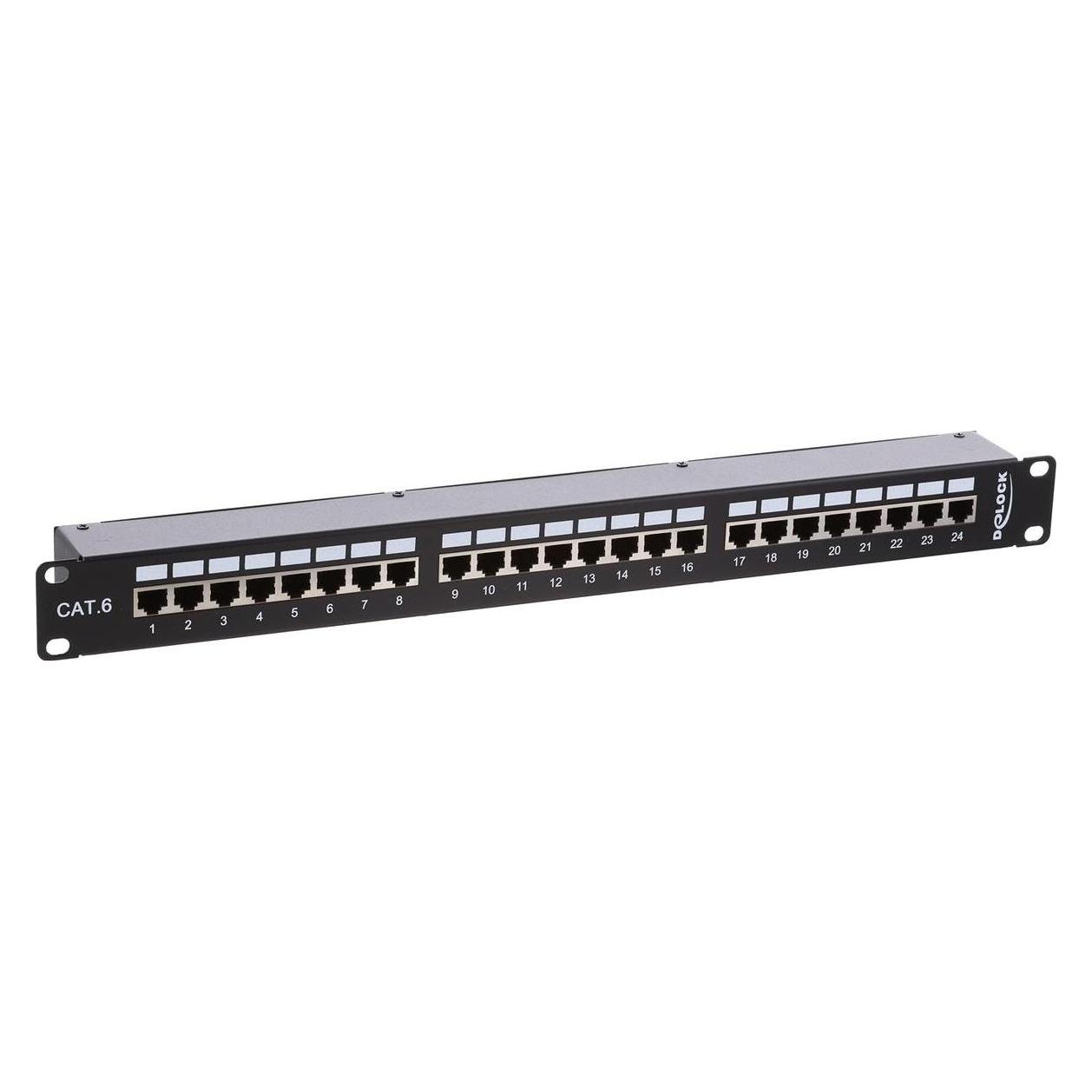 Delock 19" Kupplungs-Patchpanel 24 Port Cat.6 (43295)